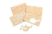 Konst- och hantverksmaterial - Colorations - Make and Decorate your Wooden 3D Vehicles Set of 4 - VEHPUZ