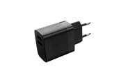 Mobile - Adapters & Chargers - FIXED Hemladdare 2x USB-A 17W/Lightning kabel 1m Svart - FIXC17N-2UC-BK