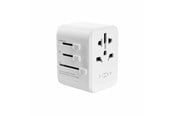 Mobile - Adapters & Chargers - FIXED Reseadapter/laddare USB-C/USB-A 30W EU/UK/USA/AUS - FIXCT30-1C2A-WH