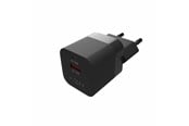 Mobile - Adapters & Chargers - FIXED Snabb Mini Hemladdare 20W USB-C PD/USB-A Svart - FIXC20M-CU-BK