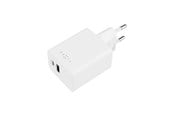 Mobile - Adapters & Chargers - FIXED Super Snabb Mini Hemladdare 45W USB-C PD+USB-A Vit - FIXC45M-CU-WH