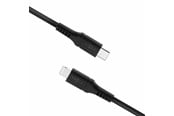 USB-kabel - FIXED LIQUID Silicone - USB-C <-> Lightning - 2m - Svart - FIXDLS-CL2-BK