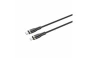 USB-kabel - FIXED METAL - USB-C <-> Lightning - 2m - Svart - FIXDB-CL2-BK