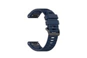Smartwatch - Accessories - FIXED Silikonrem för Garmin QuickFit 22 mm Mörkblå - FIXSST-QF22MM-BL