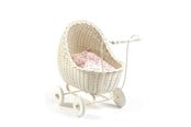 Docka, bamse och tillbehör - Smallstuff - Doll Stroller - Off White - 51001-02