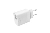 Mobile - Adapters & Chargers - FIXED Hemladdare 2xUSB-A 17W Vit - FIXC17N-2U-WH