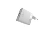 Mobile - Adapters & Chargers - FIXED Super Snabb Hemladdare 65W 2xUSB-C PD 3.0 Vit - FIXC65-2C-WH