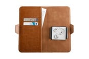 Mobile - Covers & Cases - Vivanco Universal Plånboksfodral XL 3-kort Brun - 4008928623680