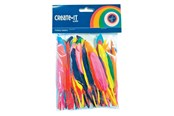 Konst- och hantverksmaterial - Haza Witbaard Colored Feathers 100pcs. - 192322