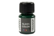 Kreativa spel - Creativ Company Glass Color Transparent Paint - Brilliant Green 30ml - 31677