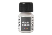Kreativa spel - Creativ Company Glass Color Frost Paint - White 30ml - 31780