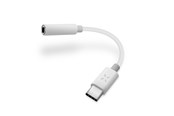 USB-kabel - FIXED Audioadapter USB-C till 3.5mm Hona 10cm Vit - FIXL-CJD-WH