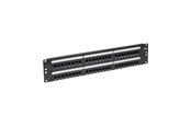 Nätverks tillbehör - Tripp Lite 48-Port Cat6 Cat5 Patch Panel Rackmount 110 Punch Down RJ45 Ethernet 1URM 568B - patch panel - 19" - N252-048