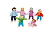 Dockor & Tillbehör - Goki Wooden Dollhouse Dolls Flexible Modern Family 6pcs. - 51496