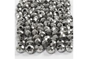 Kreativa spel - Creativ Company Faceted Beads Metallic Gray 100pcs. - 61684