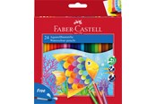 Skriv- och ritverktyg - Faber-Castell Watercolour pencil + brush box 24x - 114425
