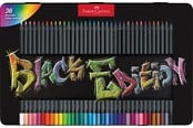 Skriv- och ritverktyg - Faber-Castell Colour Pencils Black Edition tin 36x - 116437