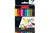 Skriv- och ritverktyg - Faber-Castell Brush pen Black Edition set 10x - 116451