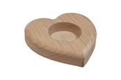 Konst- och hantverksmaterial - Playwood Beechwood Tea Light Holder Heart - sl204BA