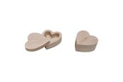 Barnrummet - Playwood Jewelry box Heart shape Beech wood - sl042