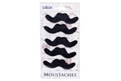 Leksaker - Boland Stick-on mustaches 5 pcs. - 54414