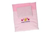 Docka, bamse och tillbehör - Johntoy Baby Rose Doll Blanket and Pillow Set - 27537