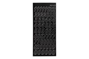 Kreativa spel - Creativ Company Stickers Large Numbers Black 1 Sheet - 170291