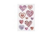 Kreativa spel - Creativ Company Diamond Stickers Hearts 1 Sheet - 284039