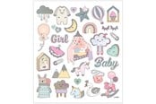 Kreativa spel - Creativ Company Stickers Baby Girl 1 Sheet - 28884
