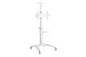 Väggfäste, AV-Möbel - Gembird cart - for TV - with caster wheels - white - Max 70 kg - recommended for 70" - TVS-70T-02-W