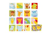 Brädspel - Goki Wooden Memo Game Safari 32 pcs. - 56645