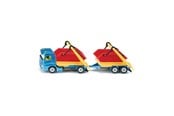 Leksaksbil - SIKU Truck W Skip And Trailer - 313-1695