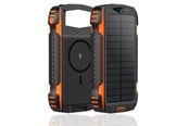 PowerBank - 4smarts TitanPack Solar Power Bank - 20 Watt PowerBank - Svart - 20000 mAh - 496560