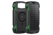 PowerBank - 4smarts TitanPack Solar Power Bank - Green PowerBank - Grön - 20000 mAh - 540244