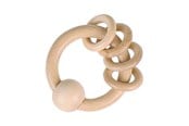 Babyleksaker - Goki Wooden Gripping Ring with 4 Rings - 65322