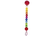 Babyleksaker - Goki Wooden Pacifier Chain Rainbow - 65307