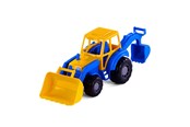 Leksaksbil - Cavallino Toys Cavallino Tractor with Front Loader Blue - 3005WD01