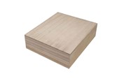 Barnrummet - Playwood Square Box with Loose Lid Paulownia Wood - sl046A
