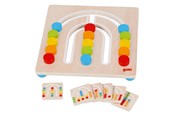 Träleksaker - Goki Wooden Color Sorting Board Rainbow 7 pieces. - 58436