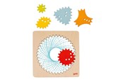 Kreativa spel - Goki Wooden Spirograph Drawing Set 6 pcs. - 58440