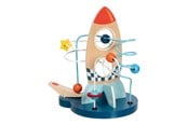 Babyleksaker - Goki Wooden Locomotion Spiral Rocket with Catapult - 59973
