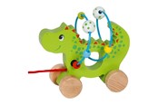 Babyleksaker - Goki Wooden Pull Animal Dragon with Locomotor Spiral - 59975