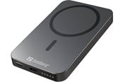 PowerBank - Sandberg Mag Wireless Powerbank 5000 ALU PowerBank - Grey - 5000 mAh - 420-96