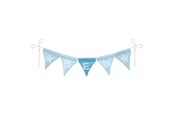 Leksaker - Goki Fabric Bunting Make Blue with 10 Flags and Alphabet Characters - 60675