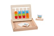 Träleksaker - Goki Wood Color Sorting Board in Wooden Box - 58406