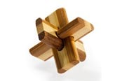 Träleksaker - Eureka 3D Bamboo Brain Puzzle Doublecross - 52473125