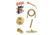 Dusch och monteringstillbehör - Damixa Silhouet HS1 complete installation for shower brushed brass - 571877900