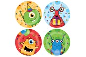 Leksaker - Haza Witbaard Monster Party plates 8 pcs. - 437850