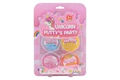 Kreativa spel - Johntoy Unicorn Putty Party 4pcs - 24525