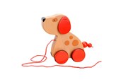 Babyleksaker - Goki Wooden Pull Animal Dog - 54942